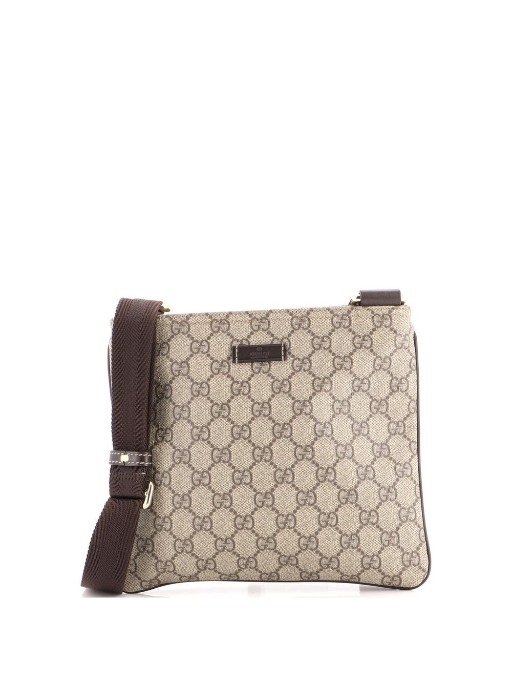 Gucci Zip Top Messenger Bag Gg Coated #364635G90B